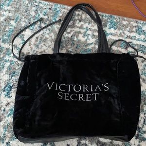 Victoria’s Secret black velvet bag